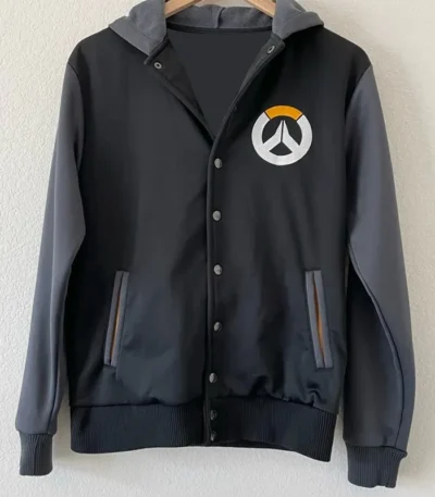 Overwatch Game Blizzard Hooded Varsity Jacket