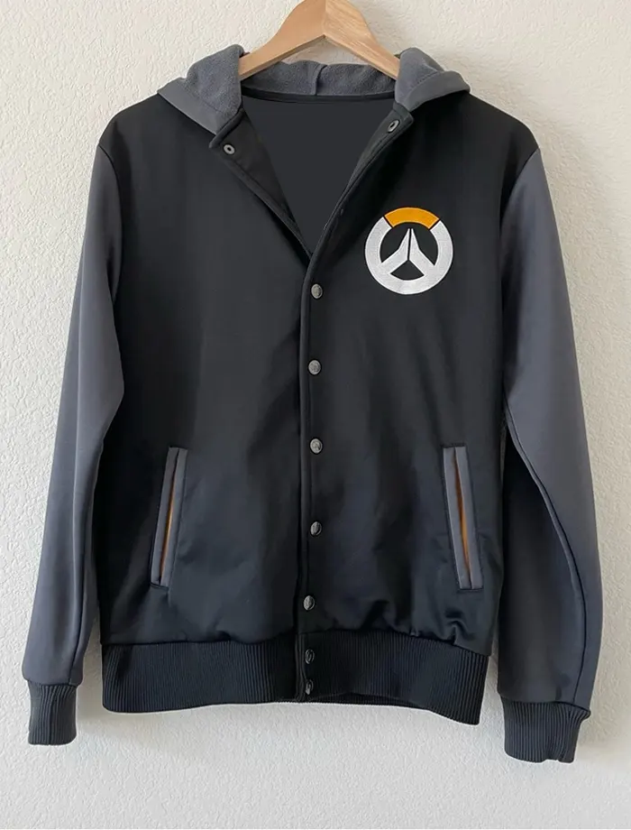 Overwatch Game Blizzard Hooded Varsity Jacket Overwatch Game Blizzard Hooded Varsity Jacket