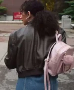 PJ True Justice: Family Ties Black Bomber Jacket