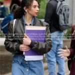 PJ True Justice: Family Ties Black Bomber Jacket