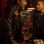 Paddy Considine Deep Cover Brown Leather Blazer