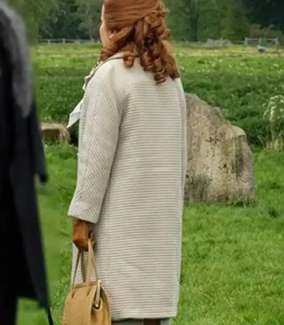 Pennyworth Bet Sykes White Wool Coat