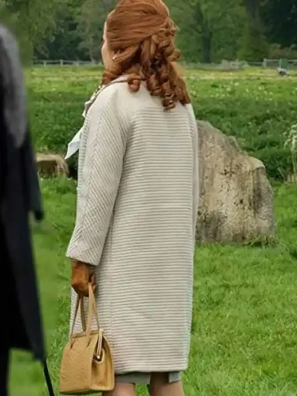 Pennyworth Bet Sykes White Wool Coat