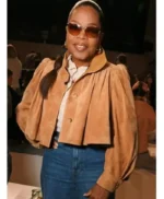 Paris Fashion Week 2026 Oprah Winfrey Brown Jacket