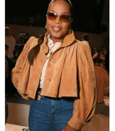 Paris Fashion Week 2026 Oprah Winfrey Brown Jacket