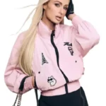 Paris Hilton Pink Bomber Jacket