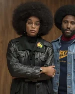 Patrice Dumas BlacKkKlansman Black Leather Jacket