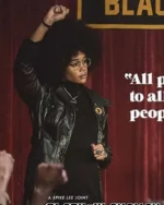 Patrice Dumas BlacKkKlansman Black Leather Jacket