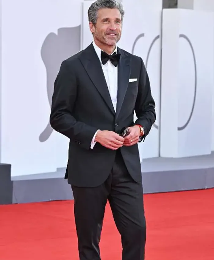 Patrick Dempsey Ferrari 2023 Event Black Blazer Patrick Dempsey Ferrari 2023 Event Black Blazer