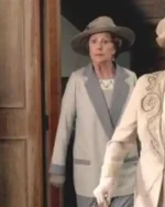 Downton Abbey A New Era Isobel Merton Grey Cotton Coat