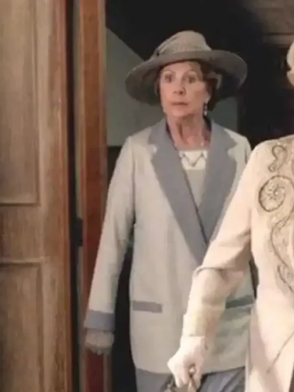 Downton Abbey A New Era Isobel Merton Grey Cotton Coat
