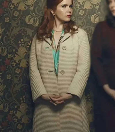 Pennyworth Bet Sykes White Wool Coat