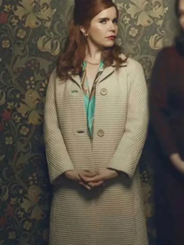 Pennyworth Bet Sykes White Wool Coat