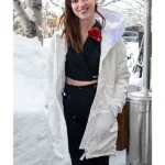 Phoebe Dynevor Fair Play White Hooded Jacket