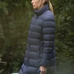 Pieces of Her Laura Oliver Blue Quilted Puffer Coat