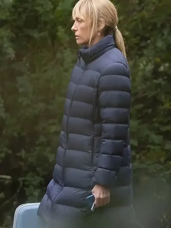 Pieces of Her Laura Oliver Blue Quilted Puffer Coat