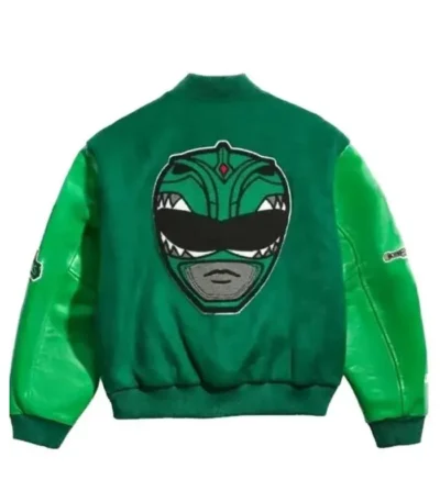 Power Rangers Green Varsity Jacket