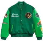 Power Rangers Green Varsity Jacket