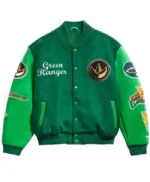 Power Rangers Green Varsity Jacket