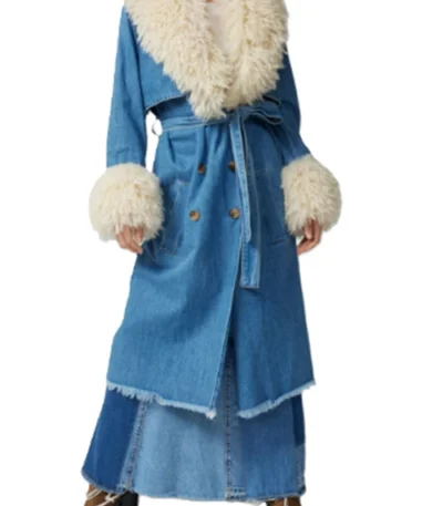 Prairie Deli Boys S01 Fur Denim Coat