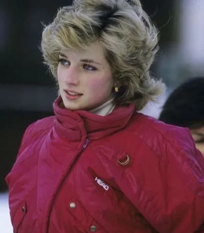 Princess Diana Red Ski Jacket