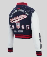 Pro Standard US Soccer WNT Legacy Cropped Varsity Jacket