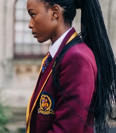 Blood And Water S03 Ama Qamata Red Uniform Coat