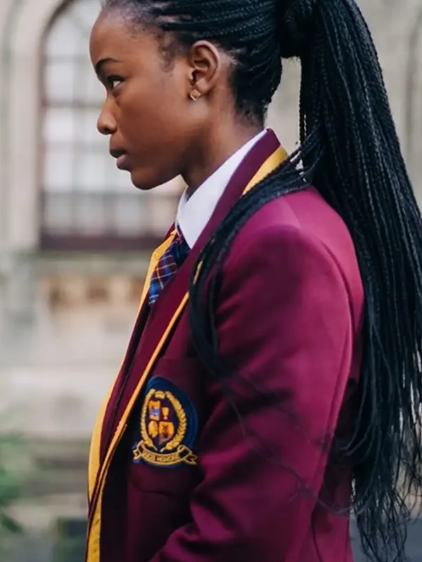 Blood And Water S03 Ama Qamata Red Uniform Coat