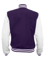 Purple and White Varsity Jacket