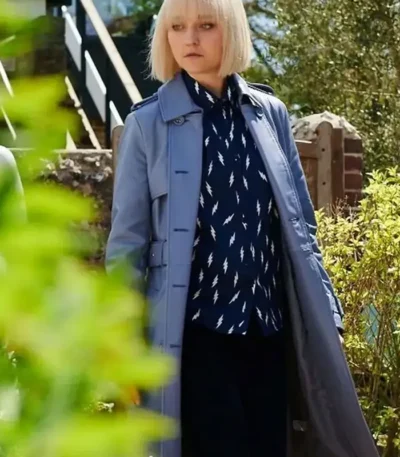 Queens of Mystery Florence Hall Blue Long Coat