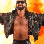 RAW 2026 Seth Rollins Grommets Leather Jacket