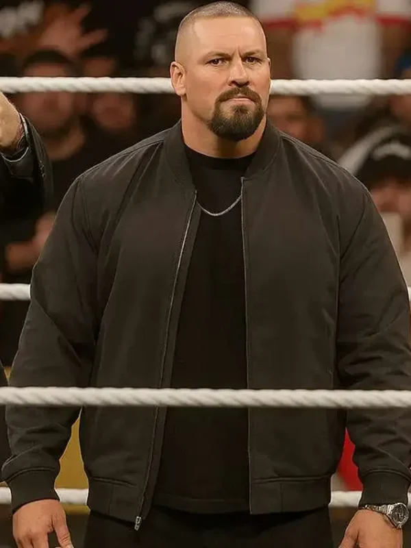 RAW Bron Breakker Black Bomber Jacket