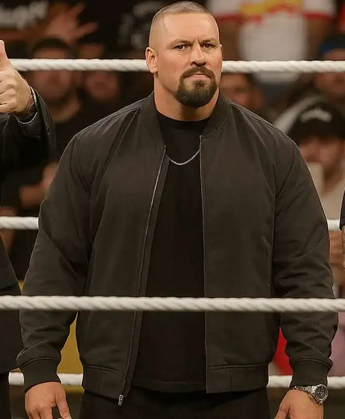 RAW Bron Breakker Black Bomber Jacket RAW Bron Breakker Black Bomber Jacket