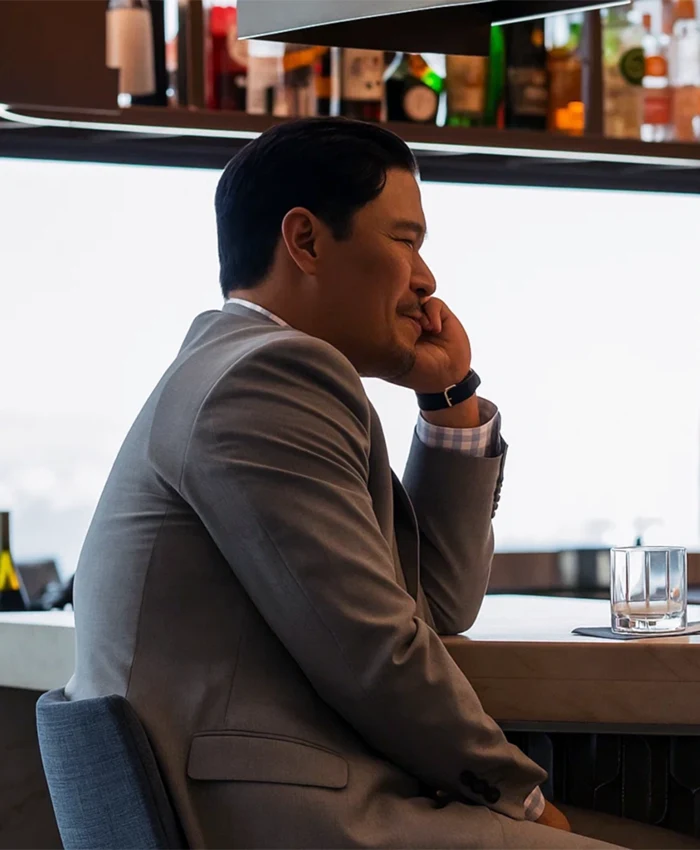 Randall Park Night Always Comes Grey Blazer Randall Park Night Always Comes Grey Blazer