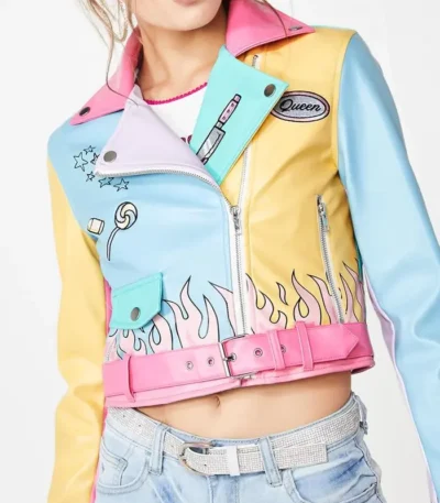 Ravens Home S04 Sasha Pastel Moto Jacket