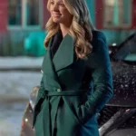 Rebecca Dalton Christmas By Design Wool Green Coat