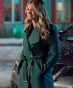Rebecca Dalton Christmas By Design Wool Green Coat