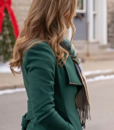 Rebecca Dalton Christmas By Design Wool Green Coat
