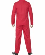 Red Pinstripe 1920s Fashion Four Button Double Breasted 2 Piece Suit