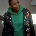 Relax I’m From The Future Holly Studded Leather Jacket