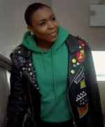 Relax I’m From The Future Holly Studded Leather Jacket