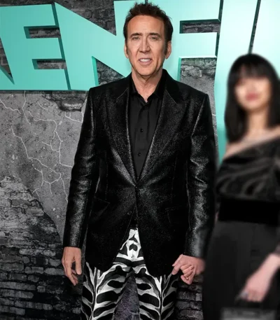 Renfield Event 2023 Nicolas Cage Black Blazer