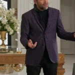Rick Eden Mr. Monk’s Last Case: A Monk Movie Purple Blazer