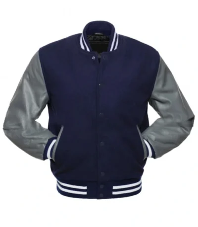 Rim of the World Alex High School Blue Bomber Leather Jacket