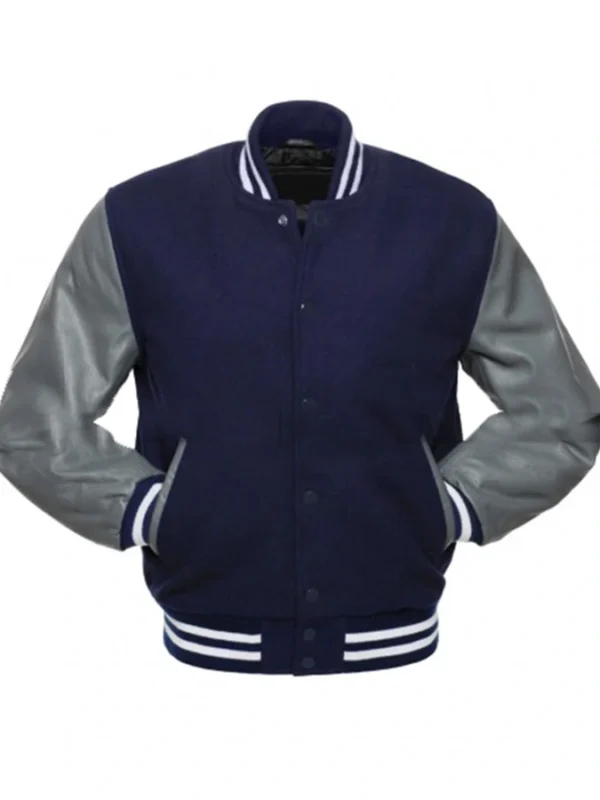 Rim of the World Alex High School Blue Bomber Leather Jacket