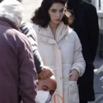 Robbing Mussolini 2022 Matilda De Angelis Puffer Coat