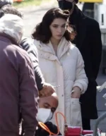 Robbing Mussolini 2022 Matilda De Angelis Puffer Coat