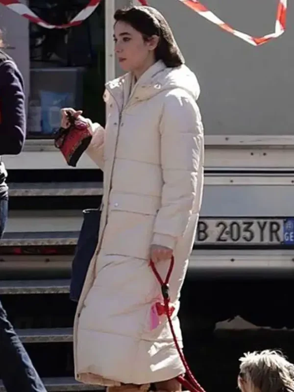 Robbing Mussolini 2022 Matilda De Angelis Puffer Coat