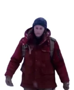 Robin Wright Land 2021 Edee Mathis Red Hooded Jacket