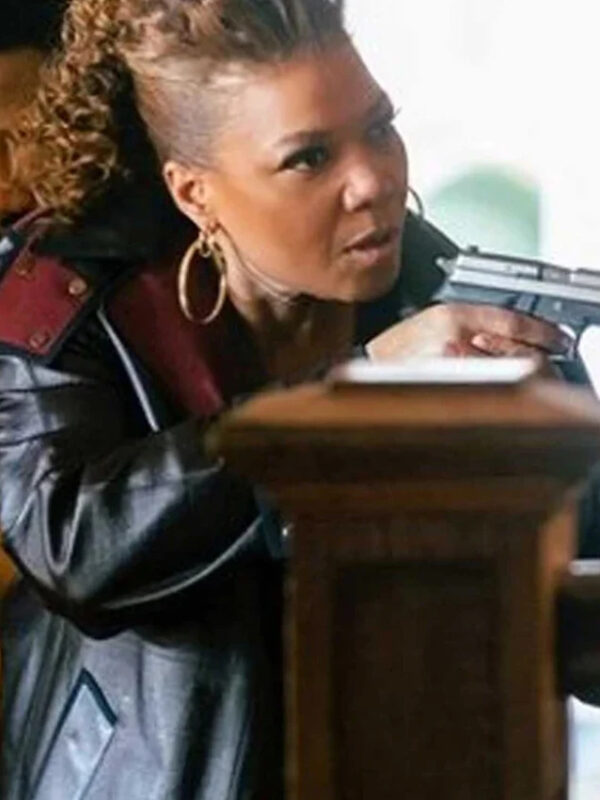 The Equalizer S01 EP07 Queen Latifah Black Leather Coat
